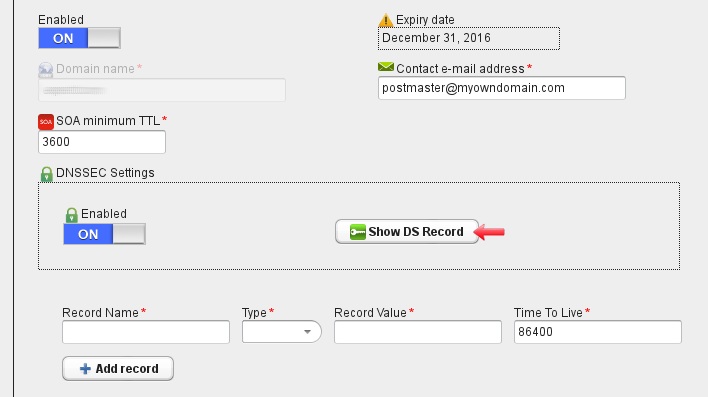 DNSSEC - Getting DS Record